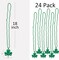 4E's Novelty 12 Pcs St Patricks Day Beads Necklace Bulk Green Shamrock Beads for Irish Party Favors & Supplies, Costume Accessories